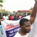 Surulere residents protesting proposed cemetery project in Lagos