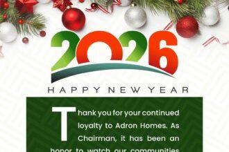 Adron Homes Appreciates Customers Worldwide, Reaffirms Affordable Housing Drive in 2026