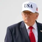 trump wearing cap