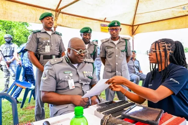 Afeni Elevates Ogun Customs Officer Welfare With Free Eye Care to Boost Border Security