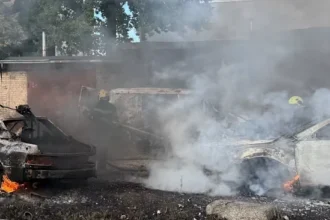 Five Killed, Seven Injured as Russian Drone Hits Passenger Bus in Ukraine