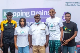 STEM4Climate Fellowship Maps Ago Palace Way Drainage System, Donates Sanitation Equipment to Tackle Recurring Flooding