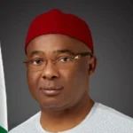 Hope Uzodimma and Rochas Okorocha in Imo West senatorial ticket dispute.